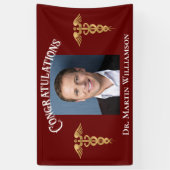 Banderoles Médecin de l'école Médicale Infirmière Dentiste Re (Vertical)