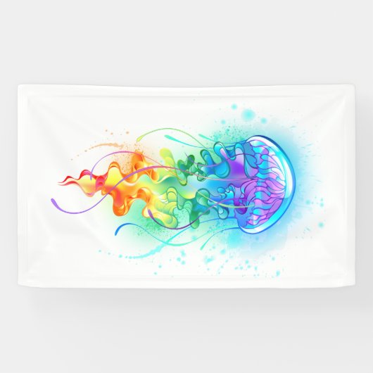 Banderoles Méduse arc-en-ciel (Horizontal)