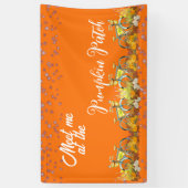 Banderoles Meet Me Citrouille Patch Automne Couleur Vélo Ferm (Vertical)