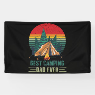 Banderoles Meilleur Camping Papa Jamais Fête des pères Couche