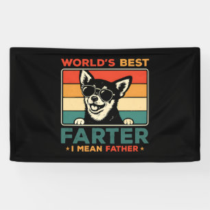 Banderoles Meilleur Farter du monde Je veux dire Père Funny C