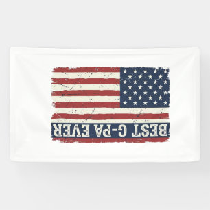 Banderoles Meilleur G-PA Ever Drapeau Patriotique Vintage Des