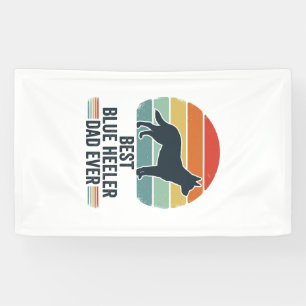 Banderoles Meilleur Papa Blue Heeler Vintage Design de Chemis