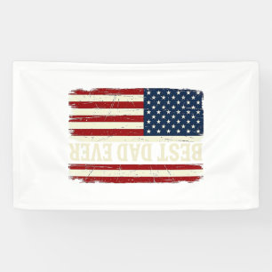 Banderoles Meilleur Papa de Tous les Temps Drapeau Américain