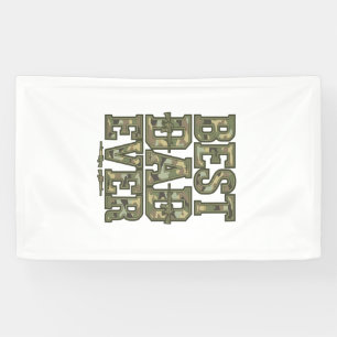 Banderoles Meilleur Papa Jamais Camo Design de Gravure Vintag