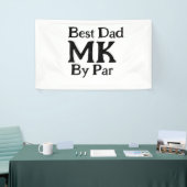 Banderoles Meilleur papa par monogramme fête des pères rusti  (Salon professionnel)