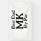 Banderoles Meilleur papa par monogramme fête des pères rusti  (Vertical)