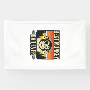 Banderoles Meilleur Papa Singe Vintage T-shirt de Papa Singe_