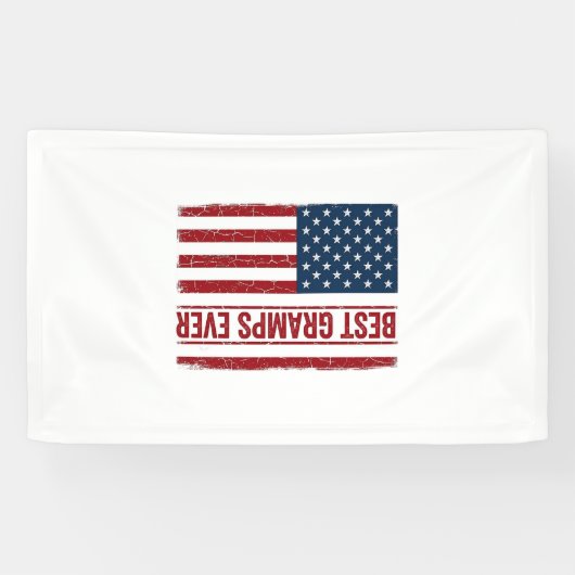 Banderoles Meilleur Papi Patriote Drapeau Vector Design_1 (Horizontal)