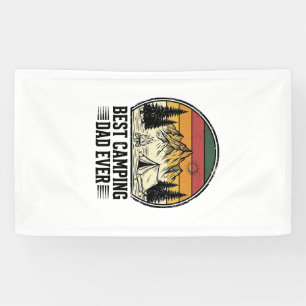 Banderoles Meilleur père de camping jamais conception de chem