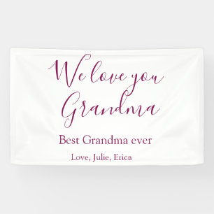 Banderoles meilleure grand-mère toujours grands-parents cadea
