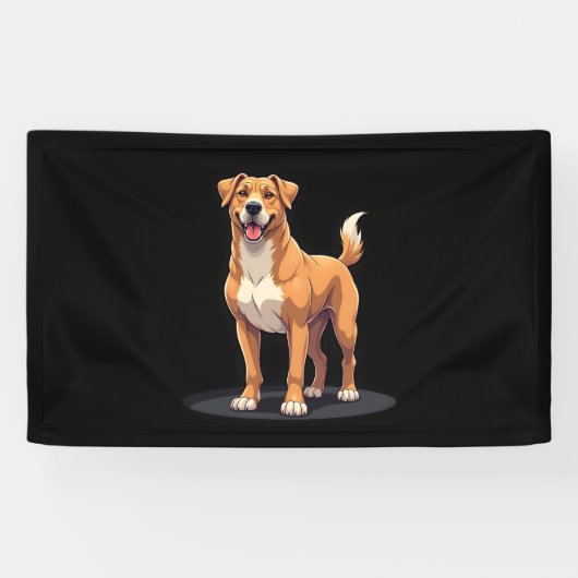 Banderoles Meilleure vie avec T-shirt Dogo Canario Long Sleev (Horizontal)