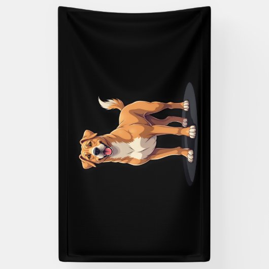 Banderoles Meilleure vie avec T-shirt Dogo Canario Long Sleev (Vertical)
