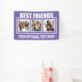 Banderoles Meilleurs amis photos personnalisées, texte et cou (Insitu)