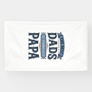 Banderoles Meilleurs papas sont promus en Papa Vintage Shirt
