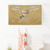 Banderoles Mélangeur en béton beige (En situation)