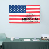 Banderoles Memorial Day America Drapeau et typographie (Salon professionnel)