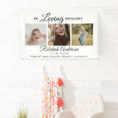 Banderoles Mémorial de collage photo moderne 3 (En situation)