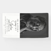 Banderoles Mémorial/funérailles dans la mémoire amoureuse Pho (Horizontal)