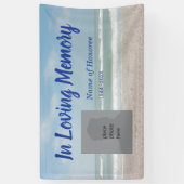 Banderoles Memorial In Loving Memory Ocean Scene (Vertical)