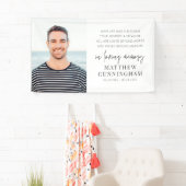 Banderoles Memorial Modern Elegant Simple Chic Photo (En situation)