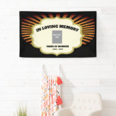 Banderoles Mémorial Motorcycle Biker avec photo (En situation)