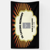 Banderoles Mémorial Motorcycle Biker avec photo (Vertical)