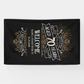Banderoles Mens Funny Whiskey 70e anniversaire (Horizontal)