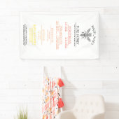Banderoles Menu fait sur commande de miel de rucher (En situation)