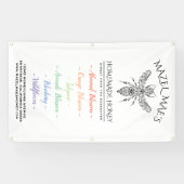 Banderoles Menu Spécial Saveurs De Miel Apiaire (Horizontal)