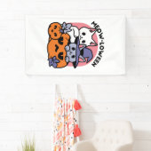 Banderoles Meow-Loween - Cute Halloween Conception Chat (En situation)