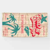 Banderoles Mer de Noël personnalisées N'Salutations Porte de  (Horizontal)