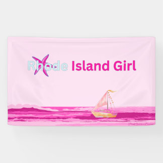 Banderoles Mer rose bleu Rhode Island