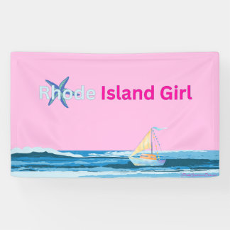 Banderoles Mer rose bleu Rhode Island