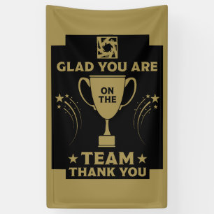 Banderoles Merci à l'équipe d'entreprise