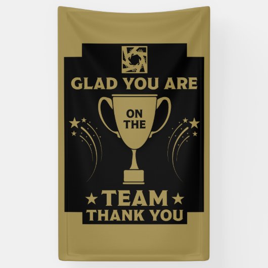 Banderoles Merci à l'équipe d'entreprise (Vertical)