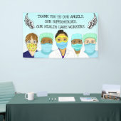 Banderoles Merci à nos travailleurs de la santé (Salon professionnel)