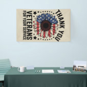 Banderoles Merci Anciens combattants Tournesol Jour des ancie (Salon professionnel)