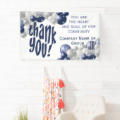 Banderoles Merci Appréciation Personnel Volontaire Ballons (En situation)