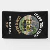 Banderoles Merci Coach Nom de l'équipe Photo (Horizontal)