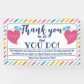 Banderoles Merci de la semaine d'appréciation des infirmières (Horizontal)