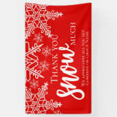 Banderoles Merci de Noël Snow (Vertical)