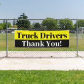 Banderoles Merci des conducteurs de camions (En situation)
