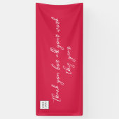 Banderoles Merci des jours fériés de l'employé rouge : (Vertical)