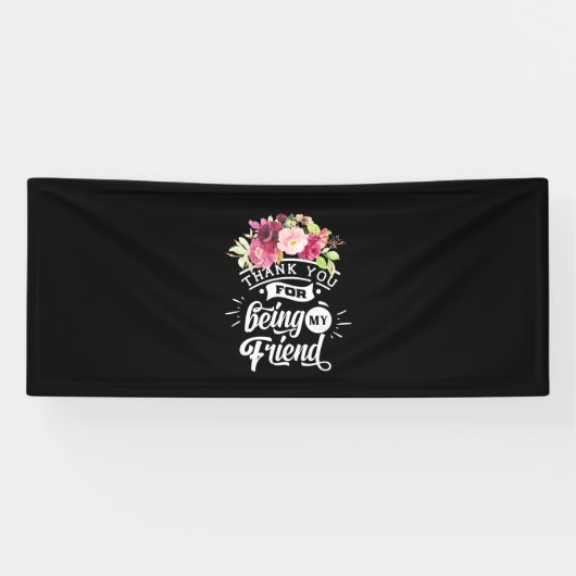 Banderoles Merci D'Être Mes Amis (Horizontal)