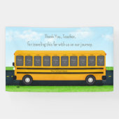 Banderoles Merci Enseignant Bus scolaire Custom 10 Photo (Horizontal)
