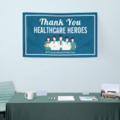 Banderoles Merci Héros en soins de santé Infirmiers (Salon professionnel)