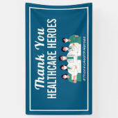 Banderoles Merci Héros en soins de santé Infirmiers (Vertical)