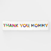 Banderoles Merci, maman colorée (Horizontal)