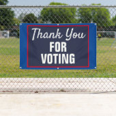 Banderoles Merci pour l'élection de 2020 (En situation)